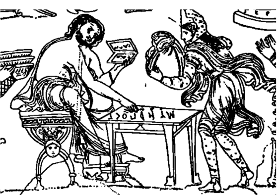 Depiction of Abacus in Darius Vase.