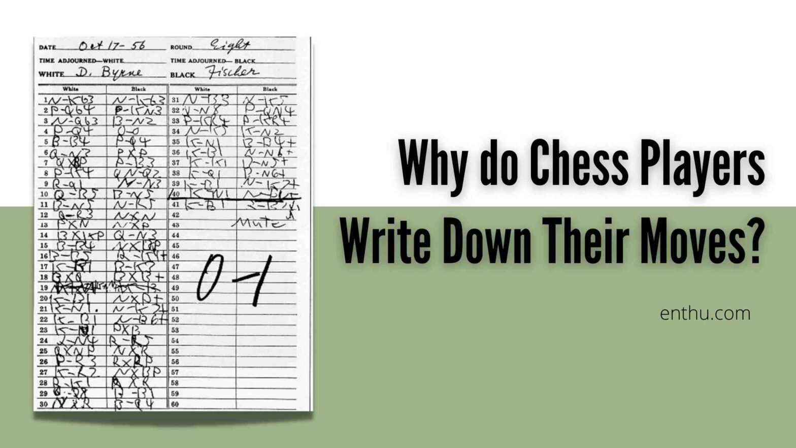 How to Notate Special Events in Chess - dummies