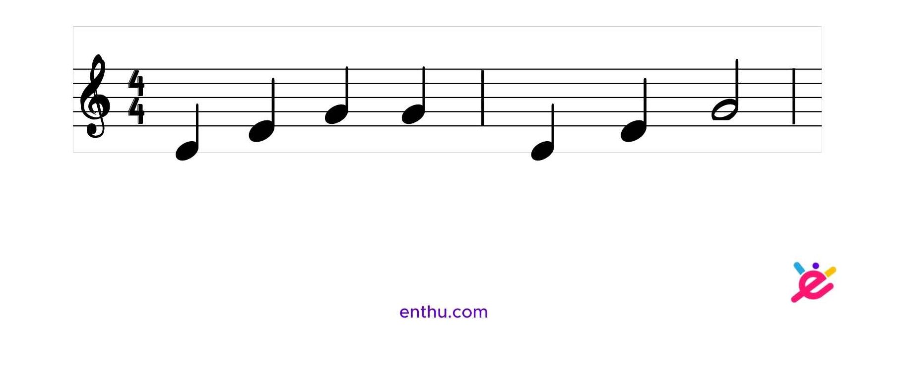 cut time in music - 4/4 time signature