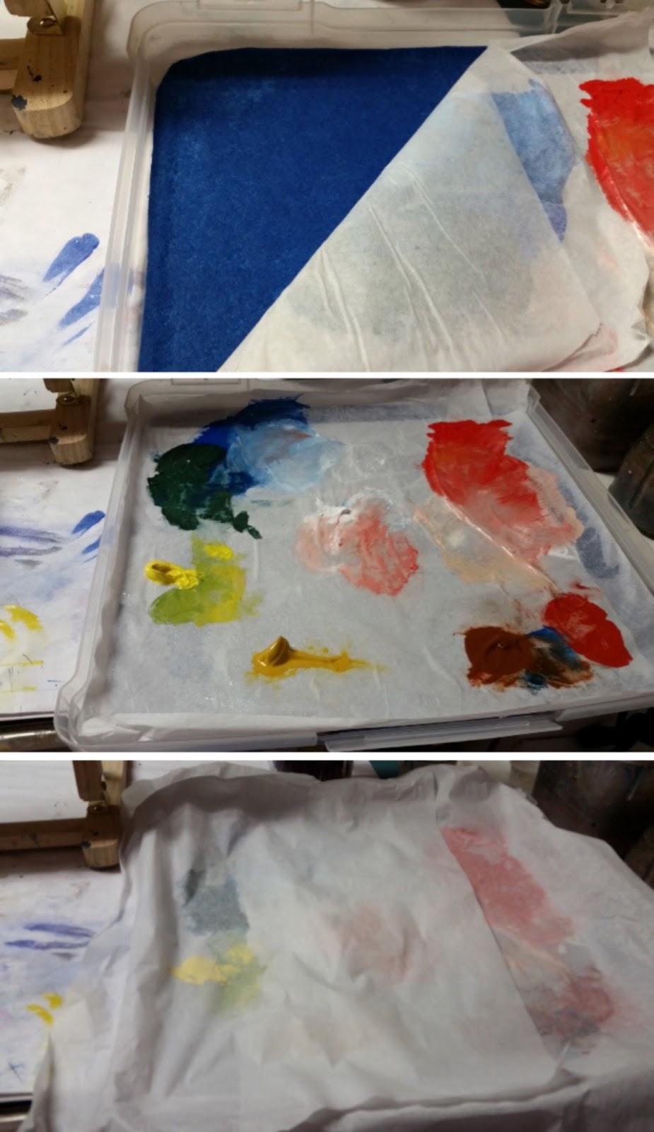 how to keep acrylic paint wet
